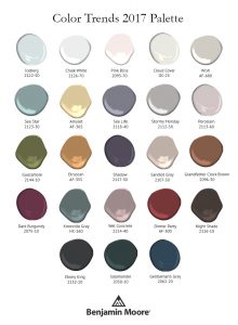 Benjamin Moore's 2017 color trends, including top pick 'Shadow,' Courtesy of Benjamin Moore
