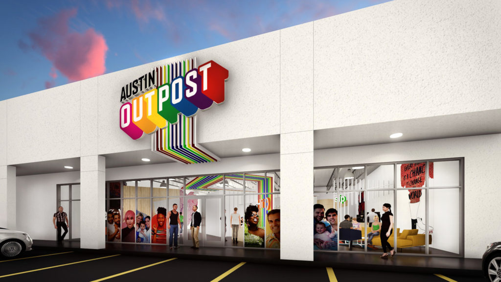Austin Outpost winning design “Dynamic Paths” by James Garza and Rick Sanchez.