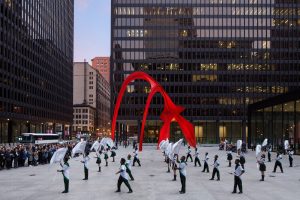 Bryony Roberts Studio in collaboration with the South Shore Drill Team | We Know How to Order, Federal Plaza, Chicago, 2015. By Andrew Bruah
